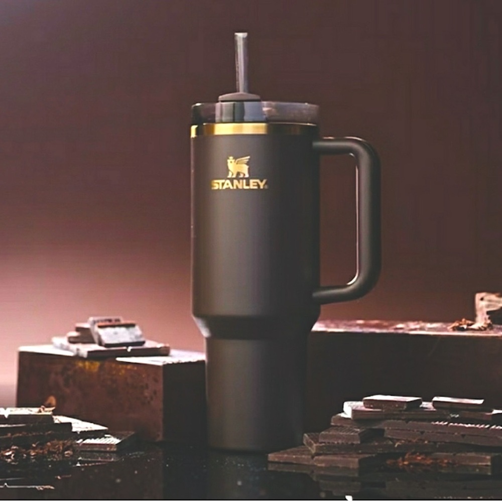 LIMITED EDITION Stanley Quencher H2.0 FlowState 40oz Tumbler, CHOCOLATE GOLD